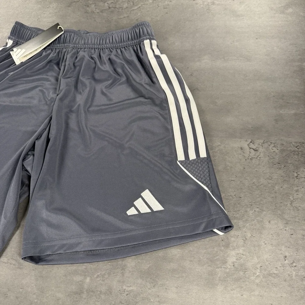 Adidas Shorts Mens S Gray White 7